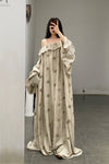 Mutedance 24 Spring/Summer Wide Shoulder Dress Series Silk MD-MD24SS47-QINGCI Celadon PM116
